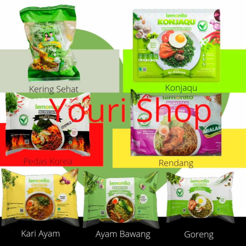 

Lemonilo Mie Instant Gorang | Kari Ayam | Ayam Bawang | Soto Koya | Pedas Korea | Rendang