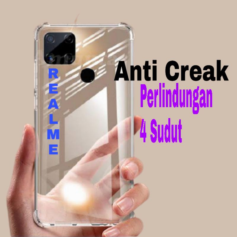 Softcase Bening dan Tebal Tidak Licin Realme C20 C21 C25 Narzo 20 Narzo 30A C11 C12 C15 C21