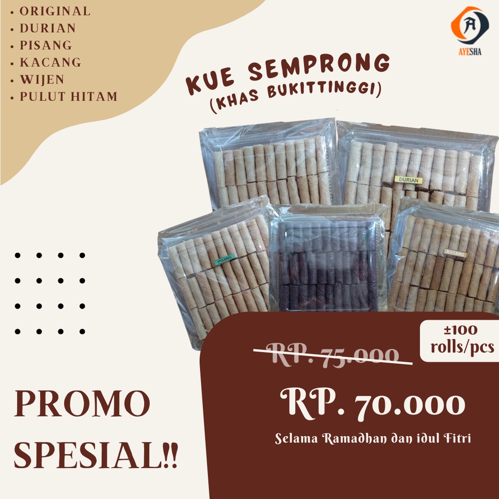 

Kue Semprong/ Kue Sapik Khas Bukittinggi