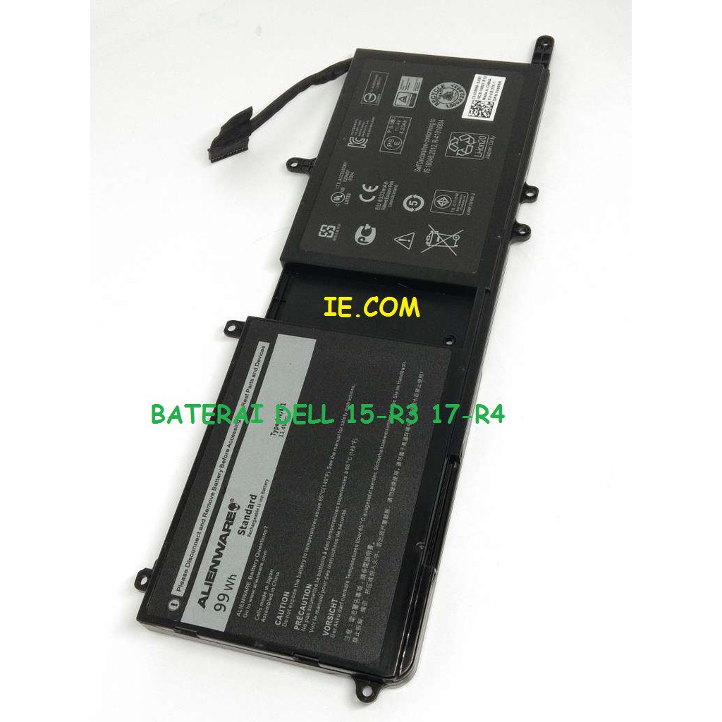 Baterai Laptop Dell 9NJM1 0546FF 0HF250 Alienware 15 R3 17 R4