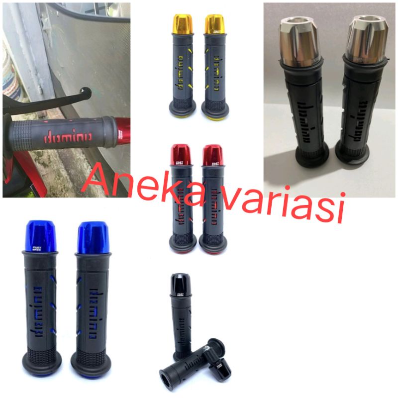 paket Handgrip domino sisik plus Jalu stang full cnc matic bebek sport