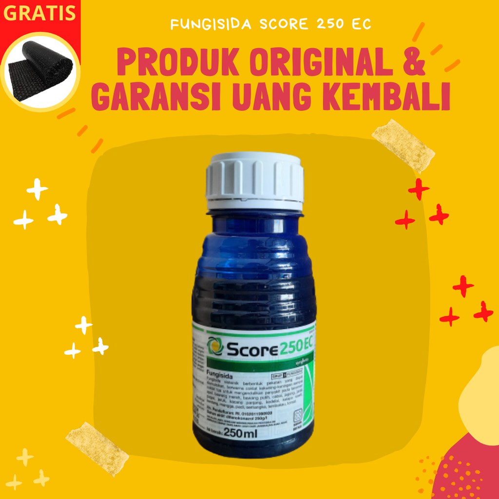 PRODUK- FUNGISIDA RACUN OBAT PEMBASMI JAMUR PENYAKIT TANAMAN PADI JAGUNG APEL MANGGA SCORE 250 EC