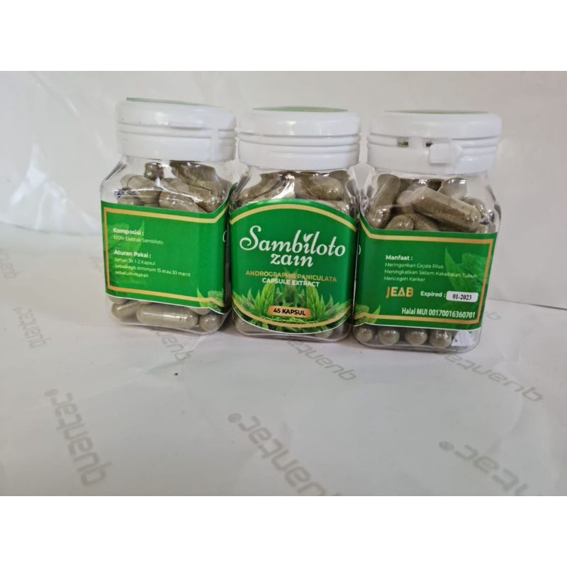 

sambiloto zain isi 45kpsul