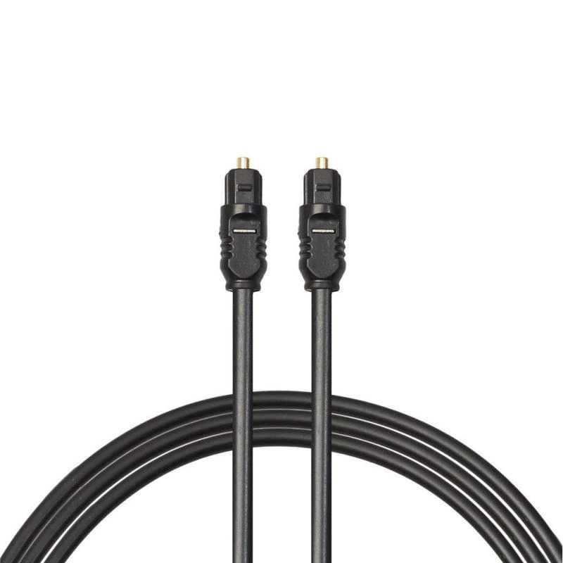 Kabel Toslink SPDIF Fiber Optic Audio Male Ke Male 3M - DA6102 - Black