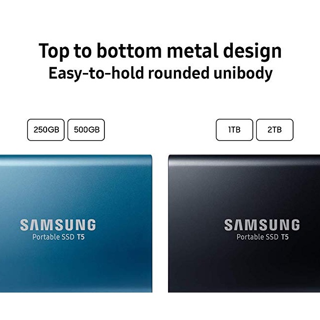 Ssd |HOT SAMSUNG T5 Portable SSD [250GB/ 500GB/ 1TB/ 2TB] - USB 3.1 Gen2/Type-C External SSD
