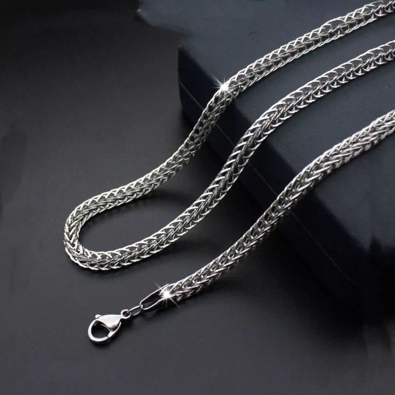 KALUNG TITANIUM CIPIRAN SILVER 2.0 KALUNG PRIA WANITA BERKUALITAS BAGUS MURAH