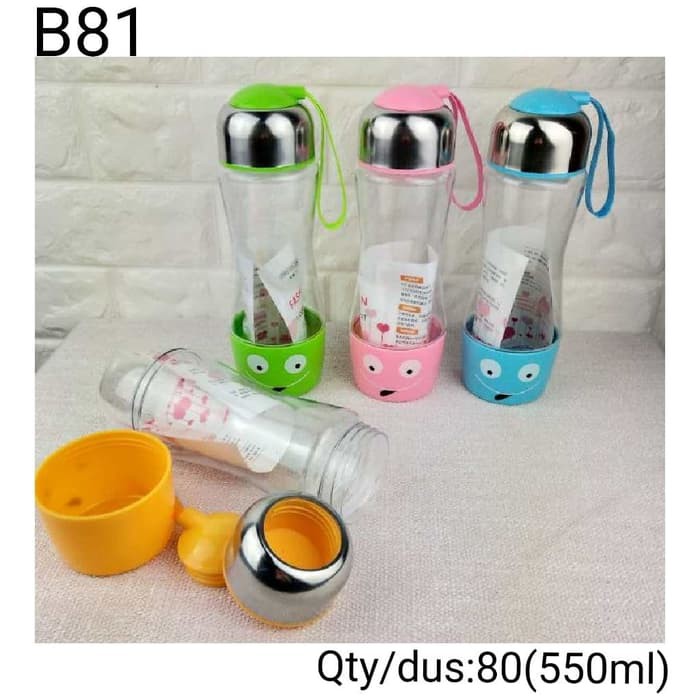 FREE BUBLE ATAU DUS BOTOL MINUM ANAK KARAKTER LUCU 550ML