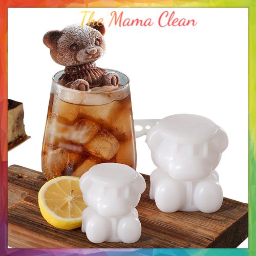 CETAKAN ES BATU KARAKTER TEDDY BEAR BAHAN SILIKON