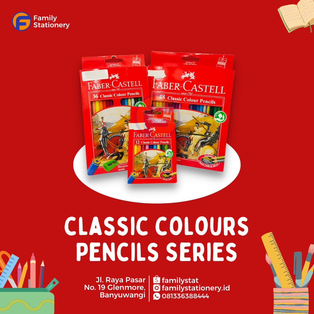 

Pensil Warna Faber Castell | Classic Colours Pencils