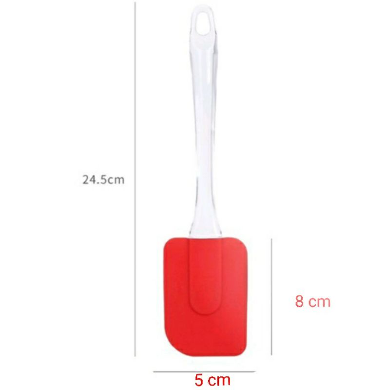 Spatula Silicone BESAR / Spatula Silikon Besar / Spatula Silikon Tahan Panas / Spatula Silikon Merah
