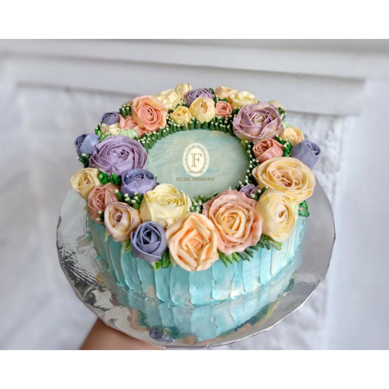 

Floral Birthday Cake Kue Ulang tahun bunga 20cm