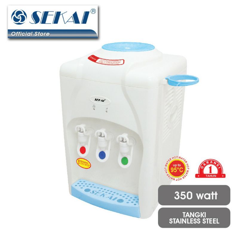 Dispenser Sekai 3 keran Panas, Normal dan Dingin WD-333