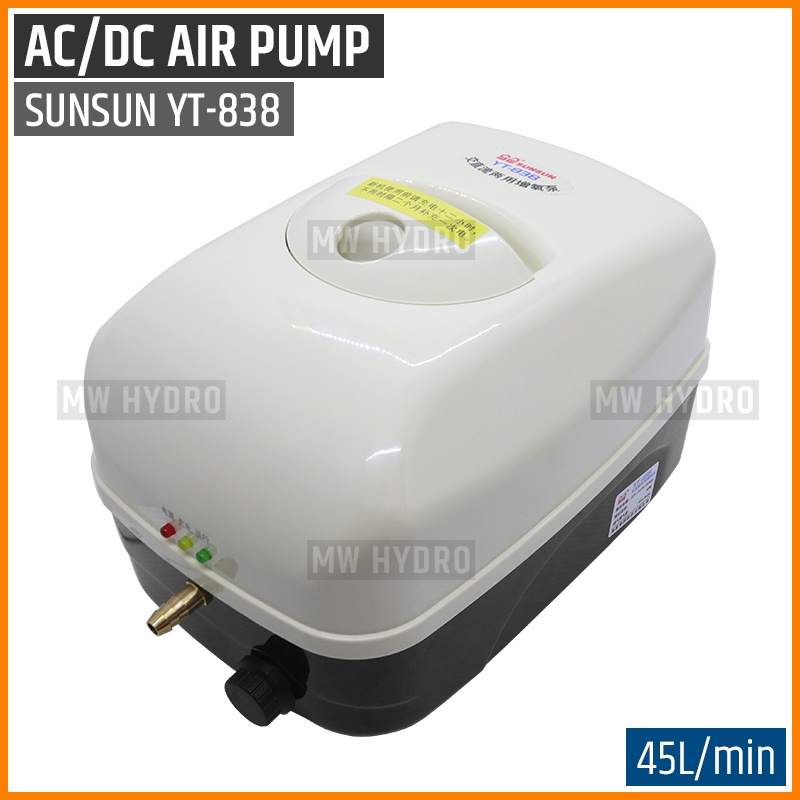 SUNSUN YT-838, Air Pump AC/DC Hi-Blow, Aerator / Pompa Udara