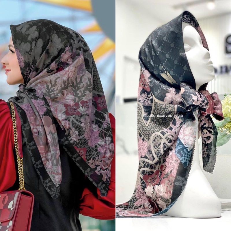 Buttonscarves x disney the dream park - Machiato , black, jade