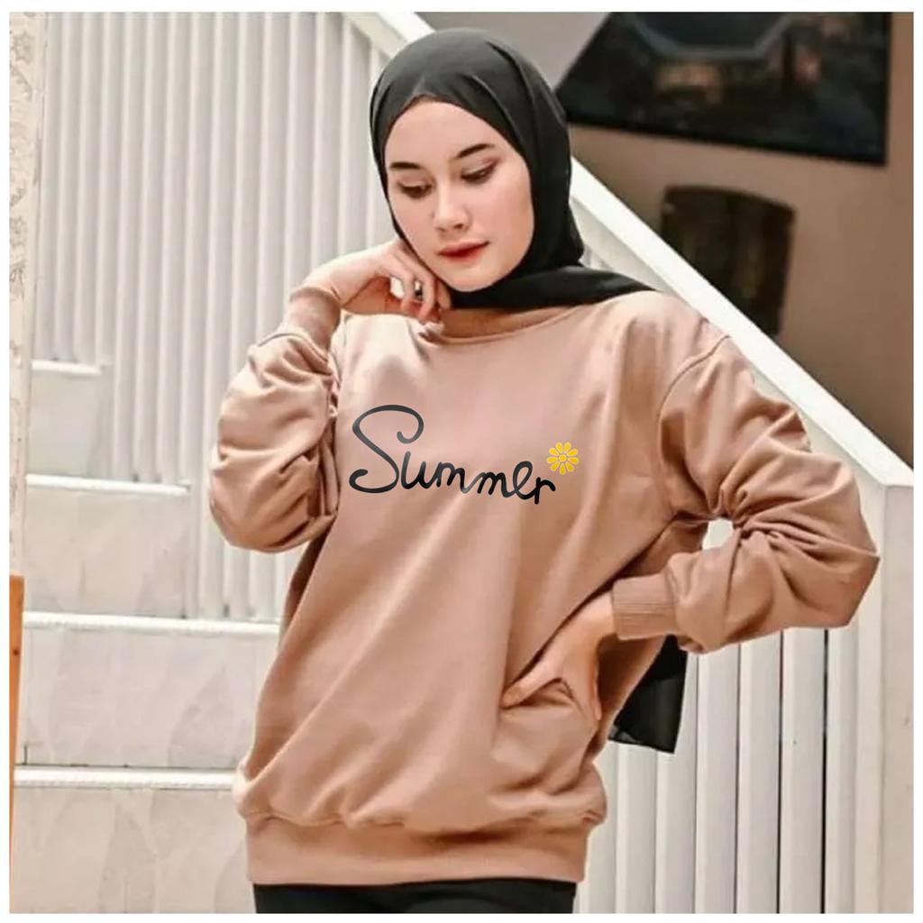 Kaos Lengan Panjang  / Kaos Sweatshirt / Atasan Wanita / Atasan Wanita Lengan Panjang