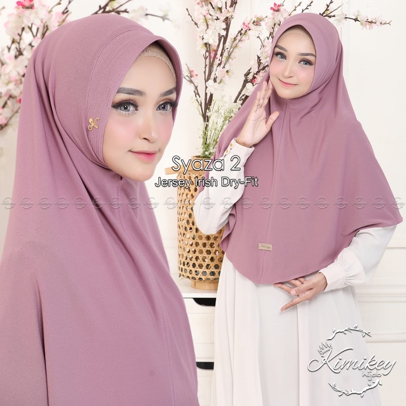 HIJAB / JILBAB BERGO INSTAN PED JERSEY IRISH BY KIMIKEY METAL LOGO