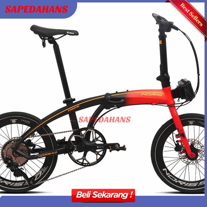 Sepeda Lipat Sepeda Lipat Murah Original 20" Pacific Noris 5.0 New 10 speed DN071