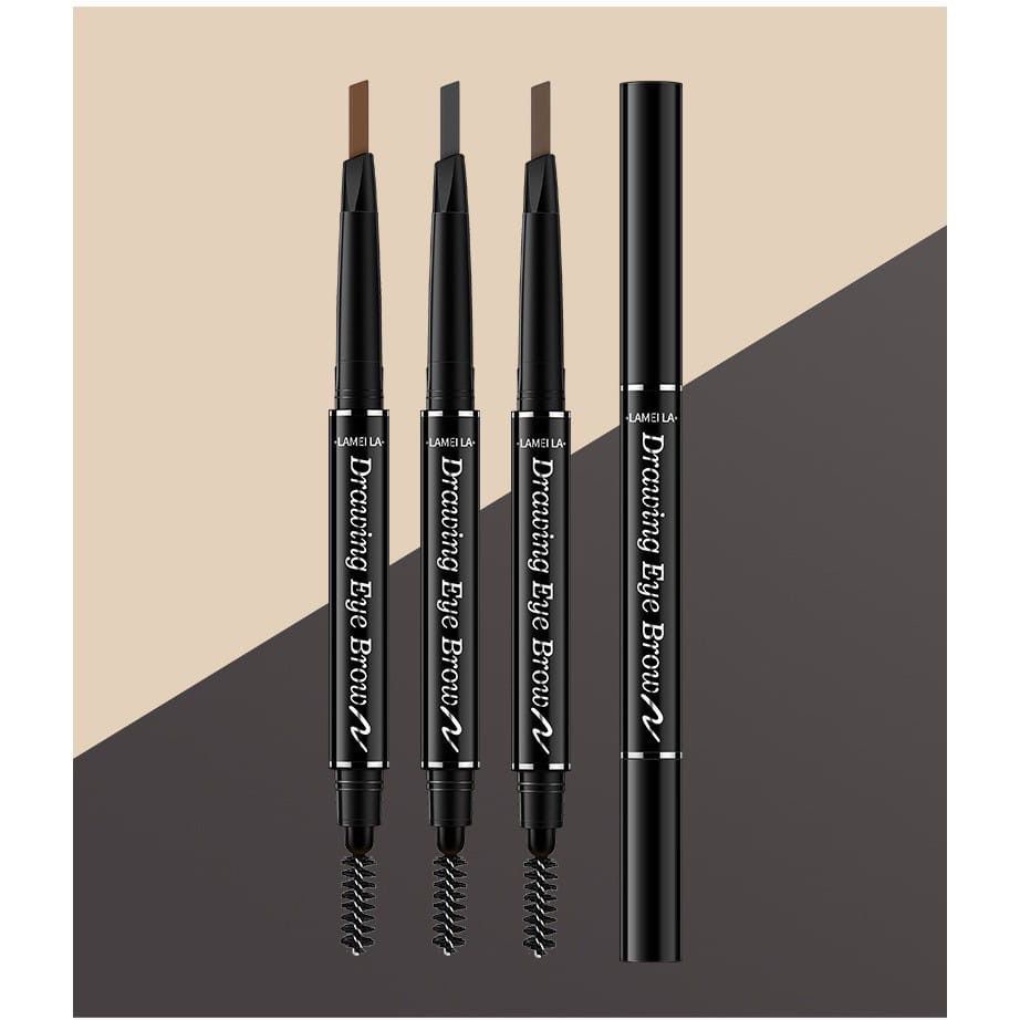 CSG106 LAMEILA pensil alis 7 warna double head eyebrows 2in1