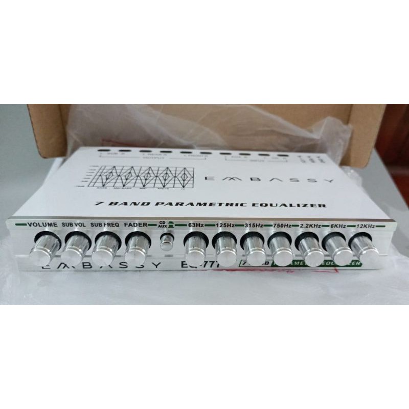 parametric Equalizer embassy 7 BAND  Equalizer EQ-777
