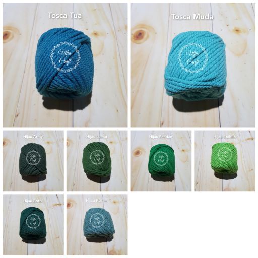 TERMURAH CUCI GUDANG Benang Macrame 3 mm Cotton Rope