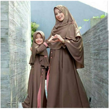 NEW MAXI DRESS KATUN LINEN COUPLE IBU & ANAK UMUR 6_8 THN PREMIUM ORI SHR 100%