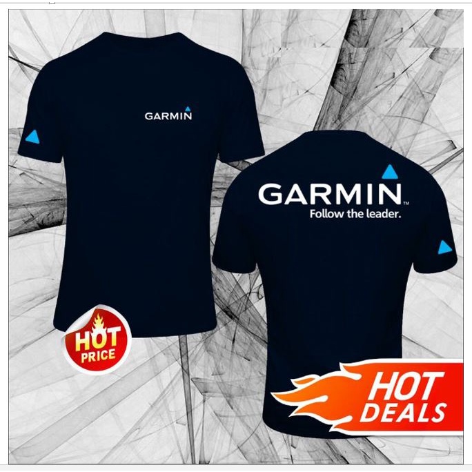 KAOS LOGO DEPAN BELAKANG Super Selling NEW Garmin Follow KATUN COMBED 30S 100% / Baju Kaos Laki Laki