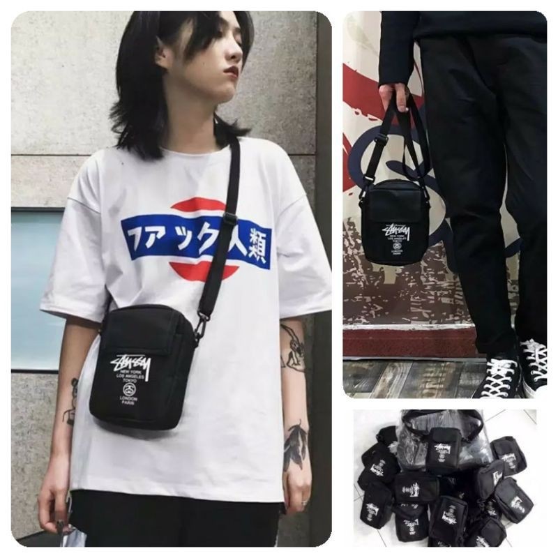 Alesha.id Grosir Tas Slempang Mini Pria Wanita STUSSY TERMURAH