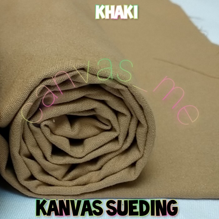 

DISKON- BISA COD Kain Kanvas Sueding (Khaki-Camel) 1x1,5m - Khaki