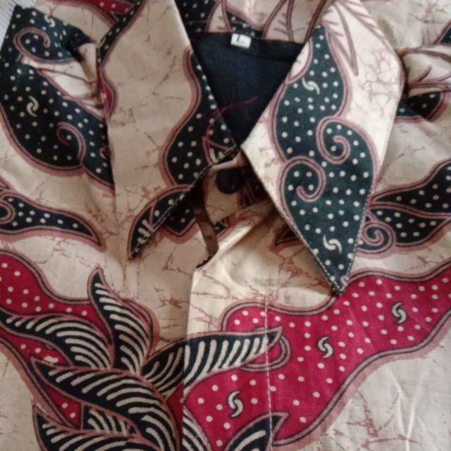 Stz Batik Pria Kemeja Batik Lengan Panjang - Kemeja Batik Full Furing M L Xl Xxl Batik Premium