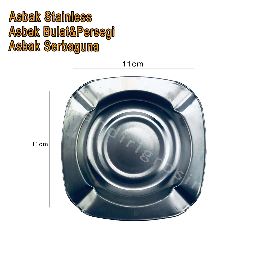 Asbak Stainless *Asbak * Asbak Rokok *Asbak Serbaguna