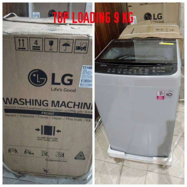 Mesin cuci top loading LG 9 kg TS-2109VSM