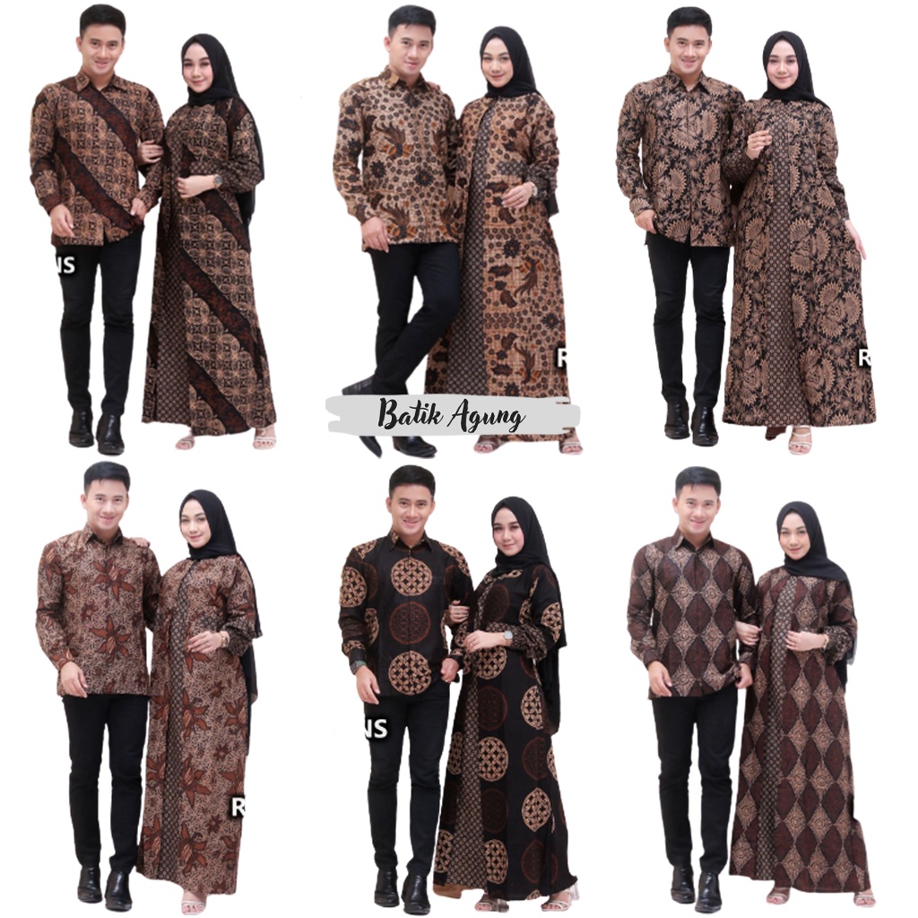 Baju Couple Kondangan Pernikahan Lamaran Modern / Pakaian Batik Kapel Lebaran Tunangan Resepsi Modis