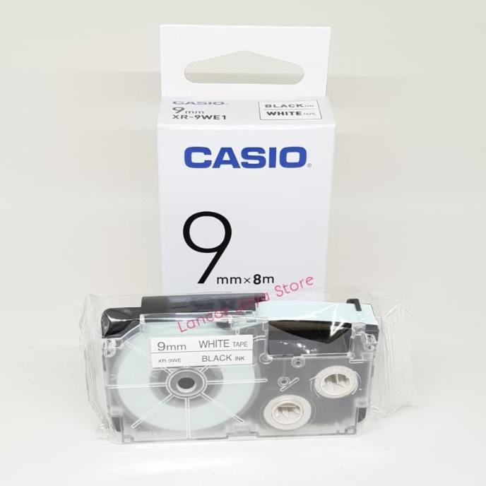 

Tape Cartridge Black ink White Casio XR-9We1/Casio EZ-Label 9MM SPECIAL Kode 821