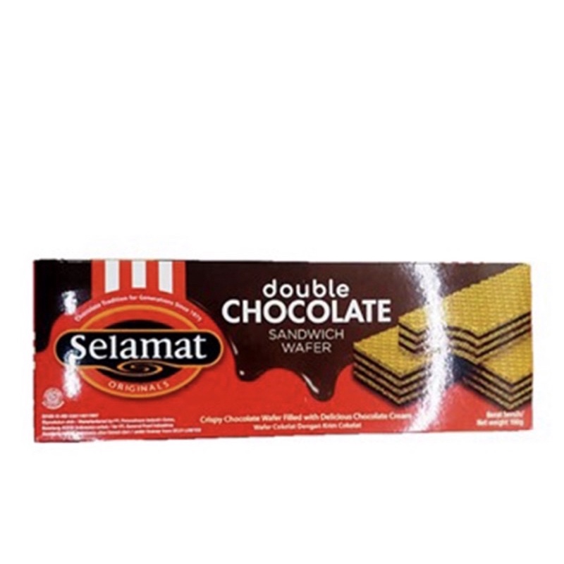 Selamat Wafer Chocolate 198 gr / Double Chocolate 198 gr / Black Vanilla 145 gr