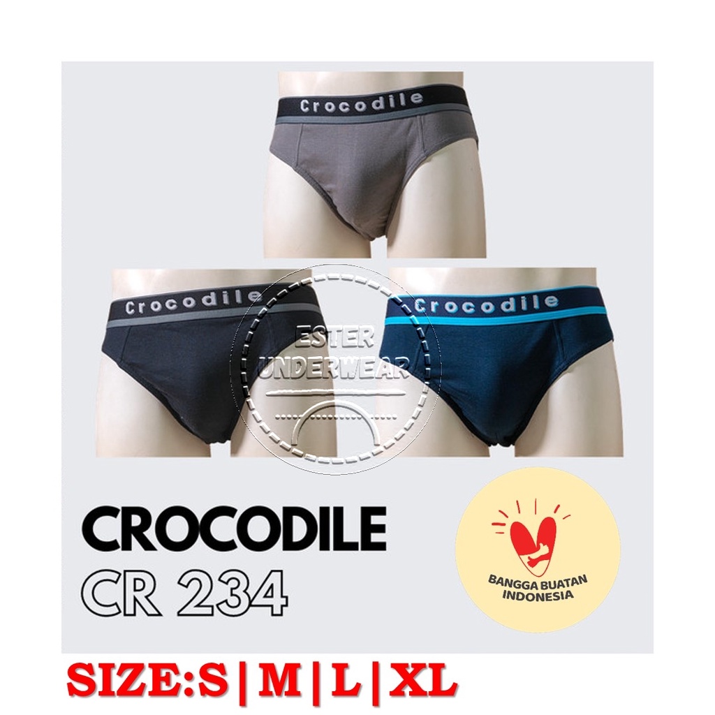 Celana Dalam Pria CROCODILE CR 234 Isi-3 Pcs/Pack