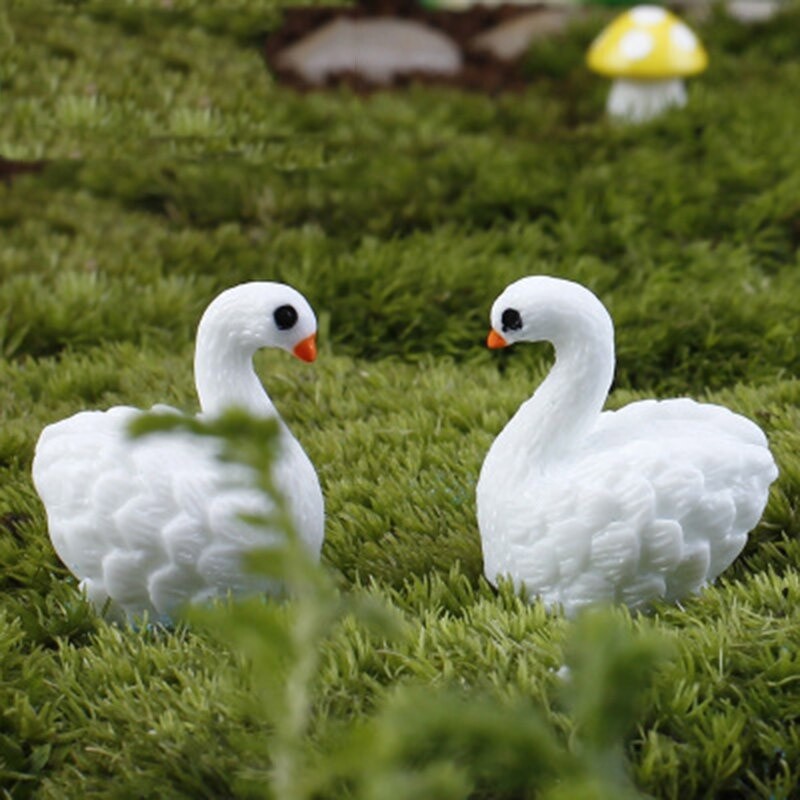 Miniatur Swan Angsa Dekorasi Aquascape Maket Terarrium Dioarama - MNOB27