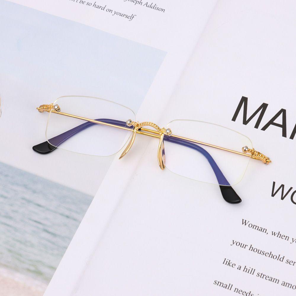 Lily Kacamata Baca Vision Care Anti UV Blue Rays Metal Frame Kacamata Rabun Jauh