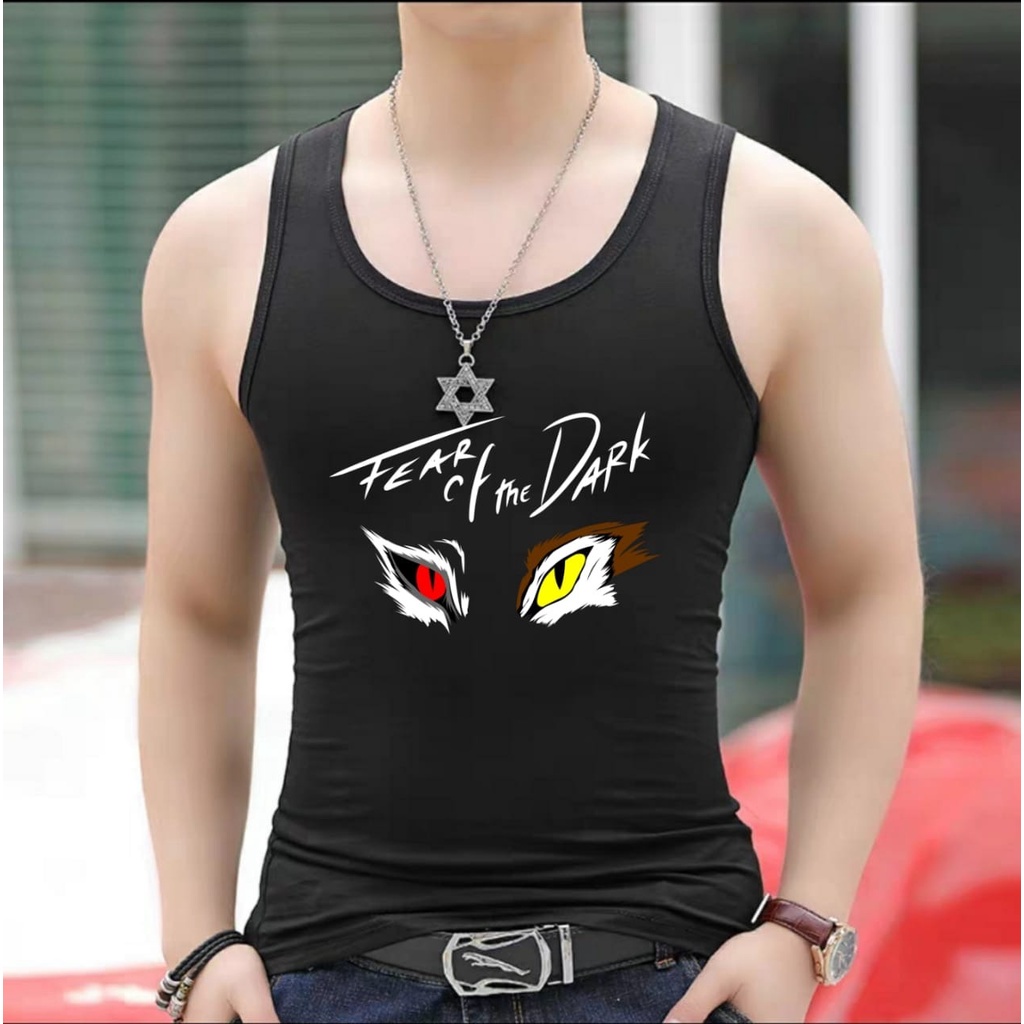 BISA COD / ALIPIO FASHION -SINGLET FEAR THE DORK /kaos dalam pria terbaru / kaos dalam pria murah