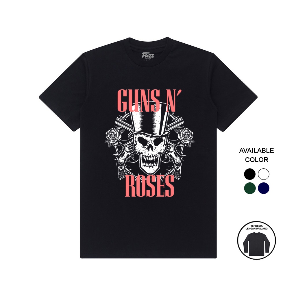 KAOS BAND | KAOS GUNS N ROSES | BAJU DISTRO PRIA WANITA MUSIK ROCK GNR OVERSIZE