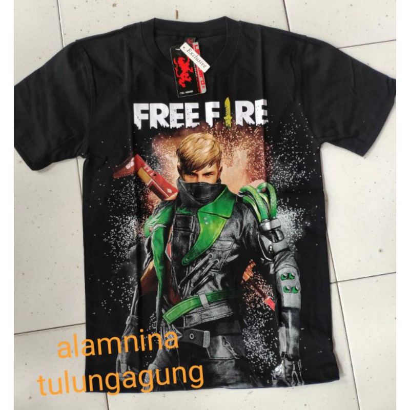 kaos oblong free fire kelas 456sd