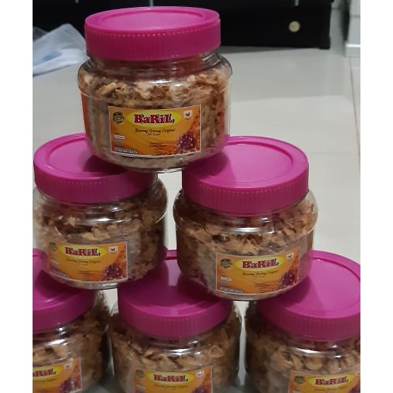 

Bawang Goreng Produksi Brebes Kemasan 125 gram dalam kaleng