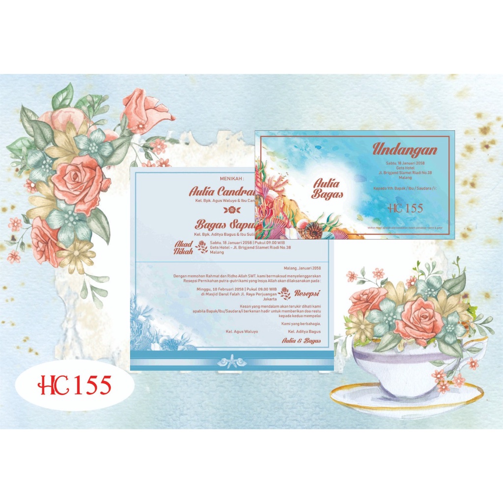 HC 155 Blanko Undangan