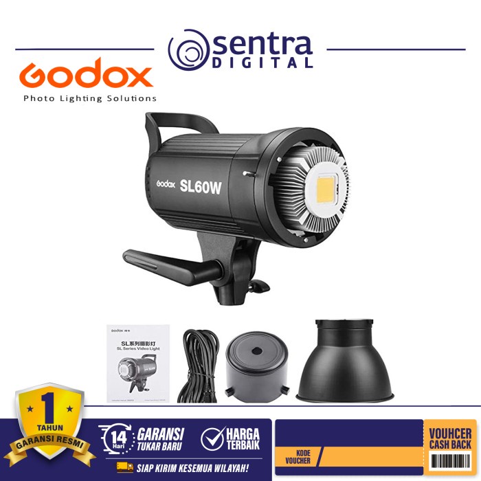 {adenastore} Godox LED SL60 W / Godox SL 60 W / Godox SL60 / Godox SL 60 Grs Resmi Murah