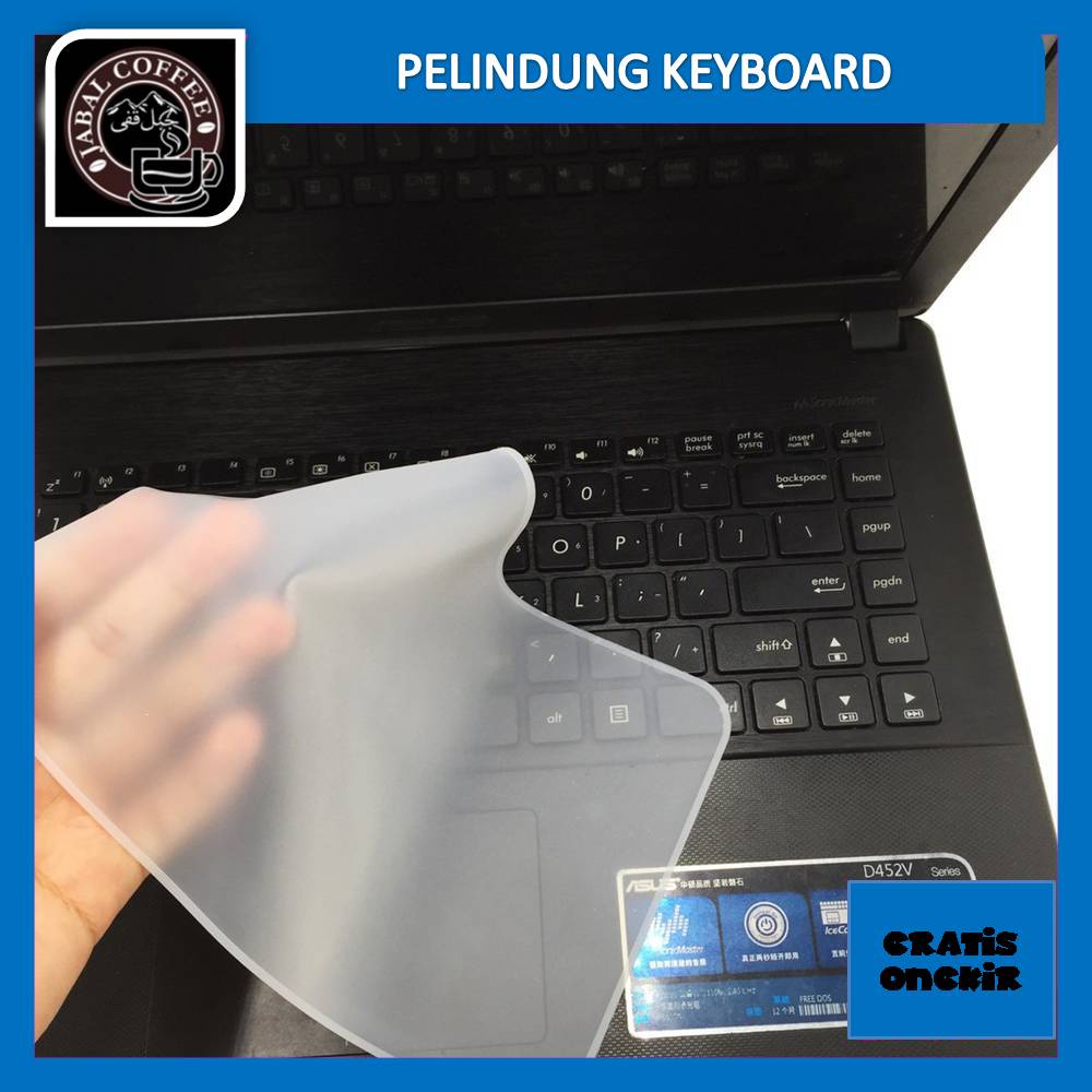 Pelindung Keyboard Silikon / Keyboard Cover Protector / Skin Laptop Pelindung Keyboard Bening 032