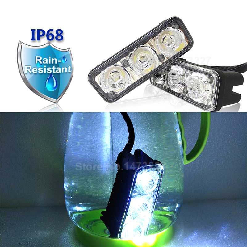 FORAUTO Lampu Mobil LED Car Light Daytime Waterproof 1 Pair - HT7