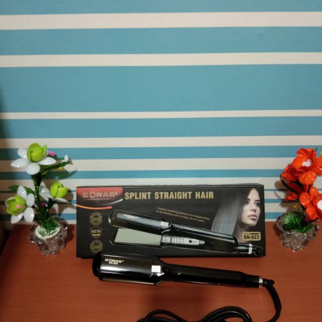 Catokan Rambut Sonar SN-823 Splin Straight hair Catok plat Lurus