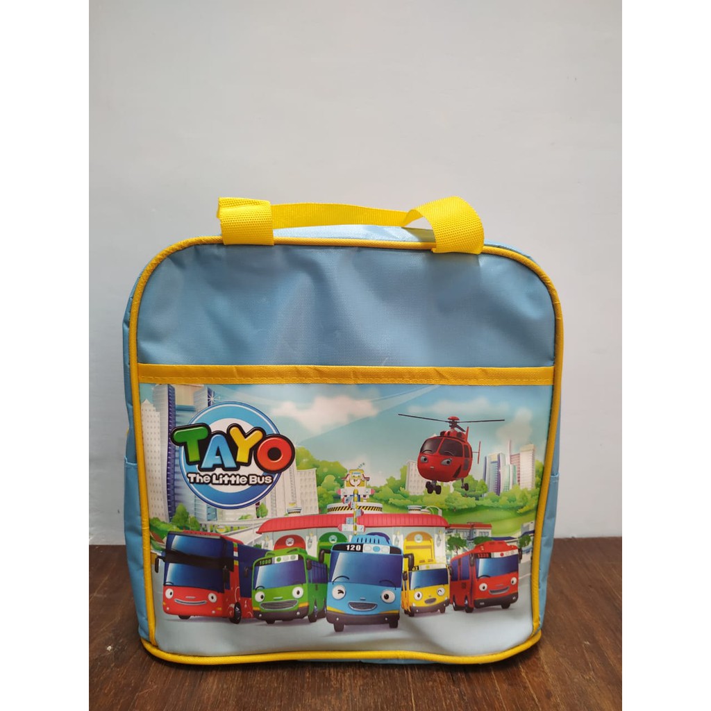 TAS TKD ECER Souvenir Ulang tahun anak Goodie Bag ultah Goody Karakter-Tayo biru
