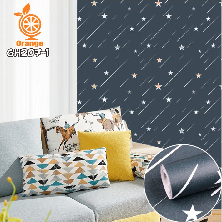 Wallpaper stiker dinding wallpaper dekorasi dinding dan hiasan rumah aesthetik motif bintang bintang