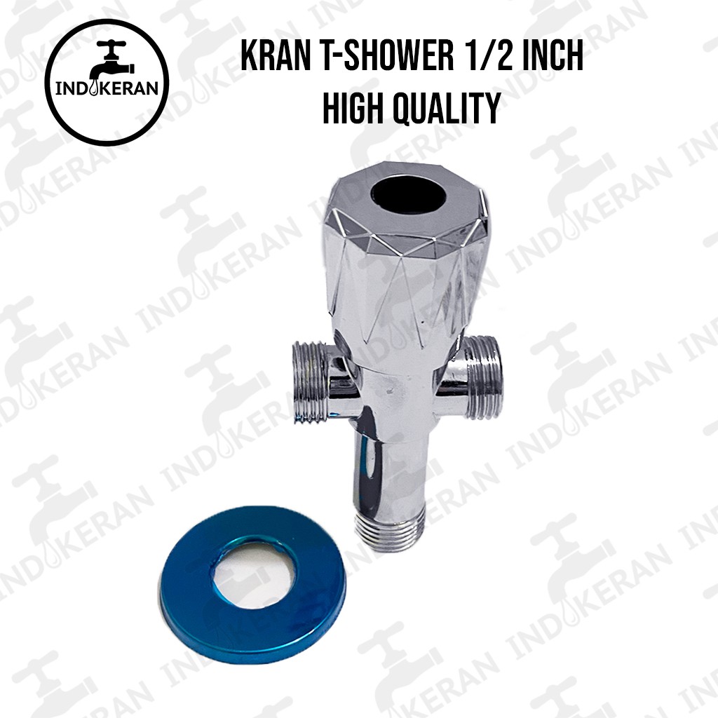 INDOKERAN - Kran T-Shower Chrome - 1/2 Inch - High Quality