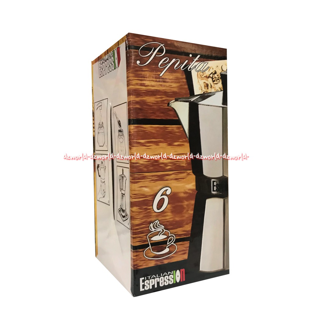 GAT Pepita Coffee Maker Italian Espresso Glass Gelas Kopi Pembuat Kopi